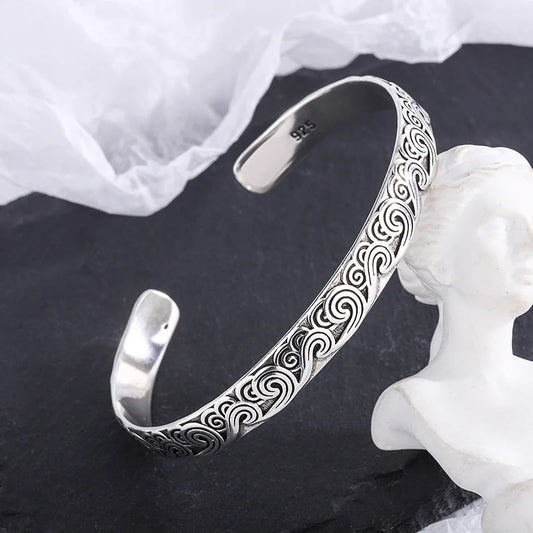 925 Silver Swirl Bracelet