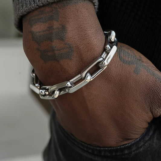 Titanium Steel Cuban Chain Bracelet