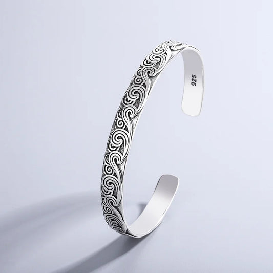 925 Silver Swirl Bracelet