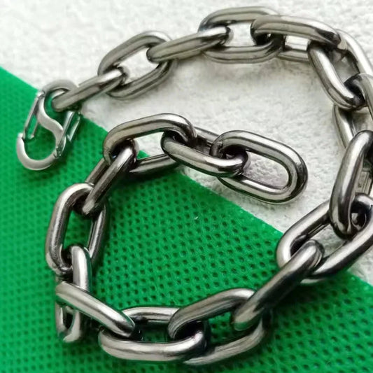 Pure Titanium Welded Link Bracelet